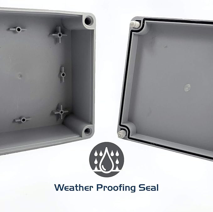 Co. 8" x 8" x 4" Weather & Dust Proof PS Plastic Junction Conduit Box, - Image 5
