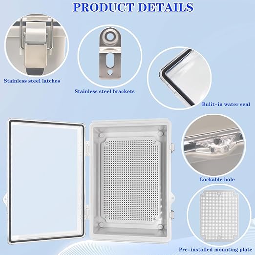 Outdoor Waterproof Electrical Box Junction Box Weatherproof IP67 ABS Plastic - Image 3