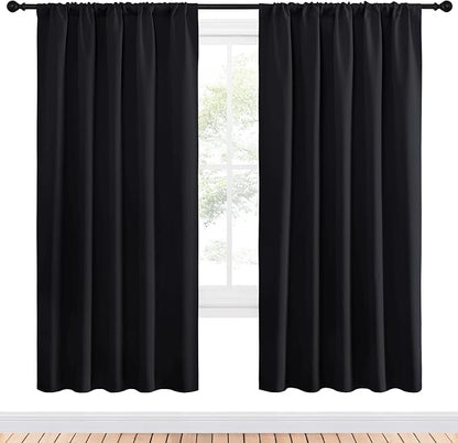 NICETOWN Black Blackout Curtain Blinds - Image 2