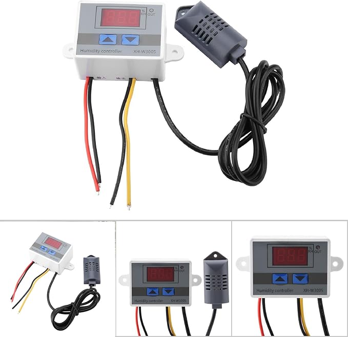 Digital Humidity Controller, 12V 24V 220V Humidistat Switch Sensor, LCD - Image 7