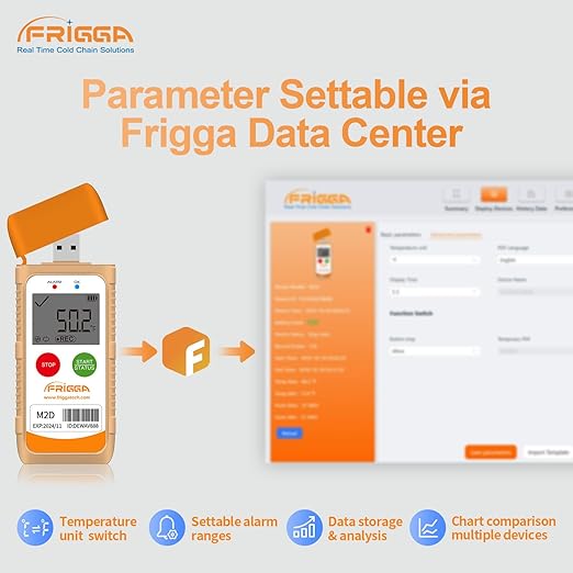 Frigga M2D 5 Pack Multi-Use Temperature Data Logger USB Digital Temperature - Image 4