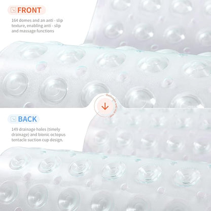 Anti-Slip Bathtub Shower mat, 20.8×20.8（Approximately 53×53cm） inch Soft - Image 2