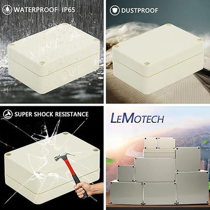 LeMotech Waterproof Dustproof IP65 ABS Plastic Junction Box Universal Electric - Image 7