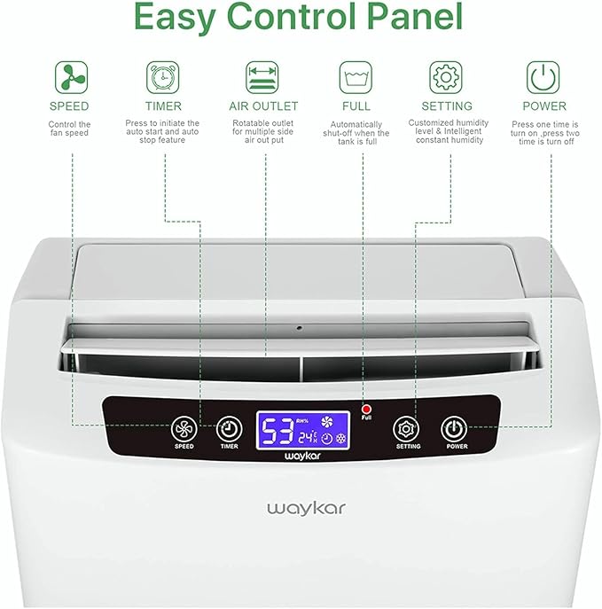Waykar 2000 Sq. Ft. Energy Star 2025 Dehumidifier - Image 3