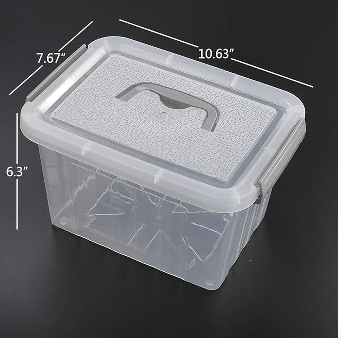6 Liter Plastic Bins with Lids - Image 2