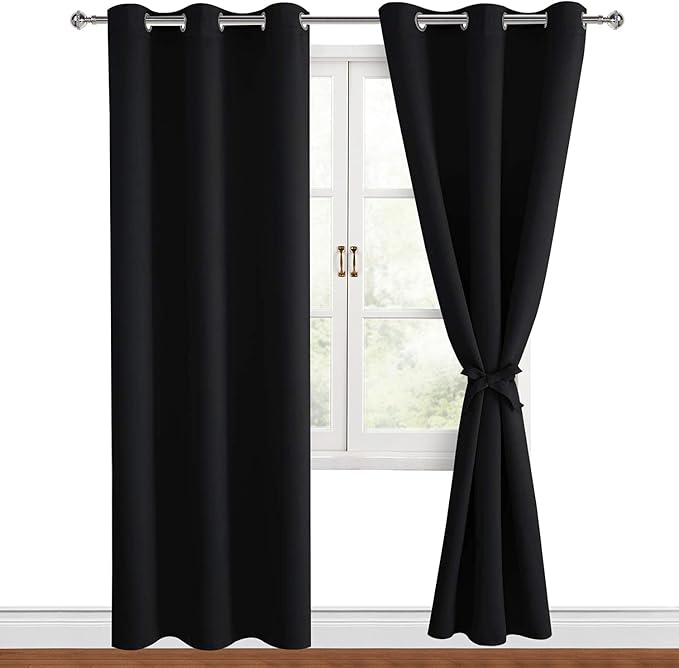Hiasan Blackout Curtains for Bedroom, 42 x 84 Inches Long by Hiasan