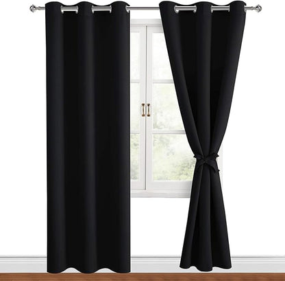 Hiasan Blackout Curtains for Bedroom, 42 x 84 Inches Long by Hiasan