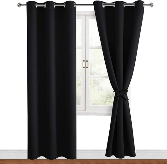 Hiasan Blackout Curtains for Bedroom, 42 x 84 Inches Long by Hiasan