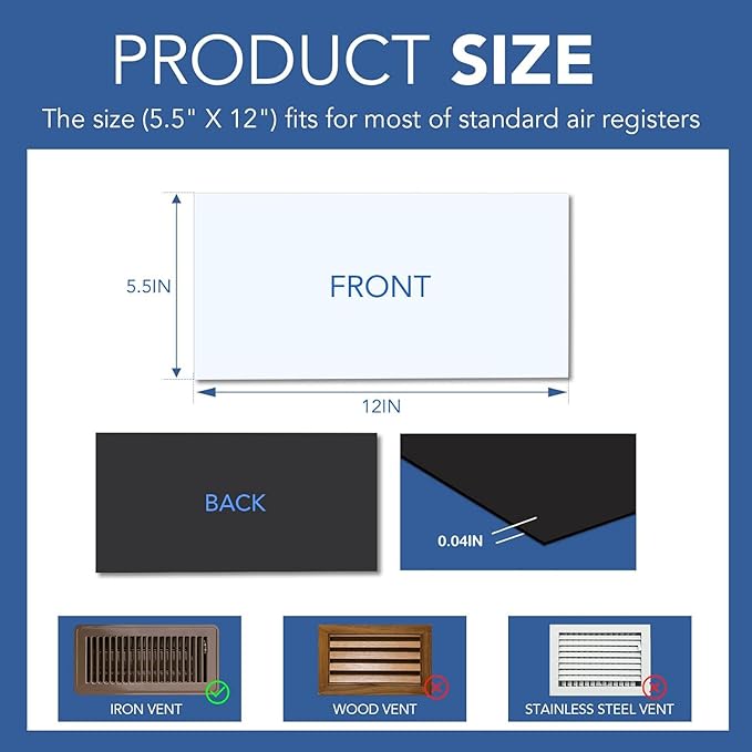 DIYMAG 4Pack Strong Magnetic Vent Covers, Magnets - Image 2