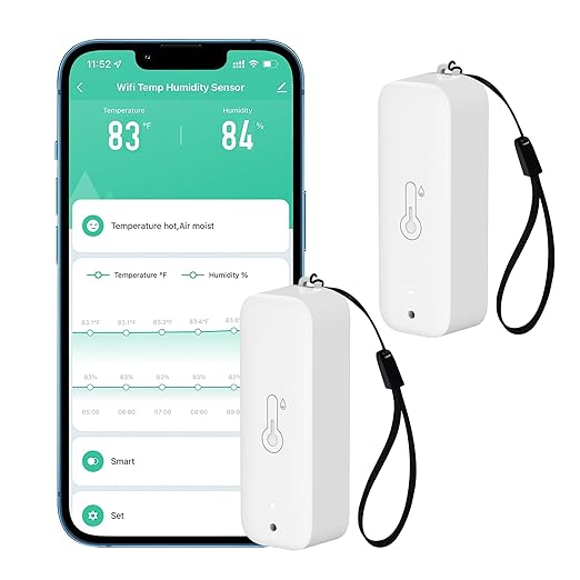 WiFi Thermometer Hygrometer: Smart Temperature Humidity Sensor by GaoducashforSmartLife
