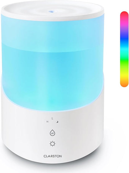 Clarston Humidifiers for Bedroom, 2.5L Cool Mist Humidifier by Clarston