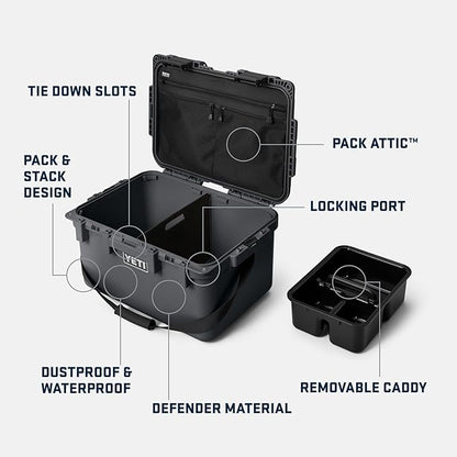 YETI LoadOut 30 GoBox Divided Waterproof Cargo Case, Dry Box, Camera Case - Image 2