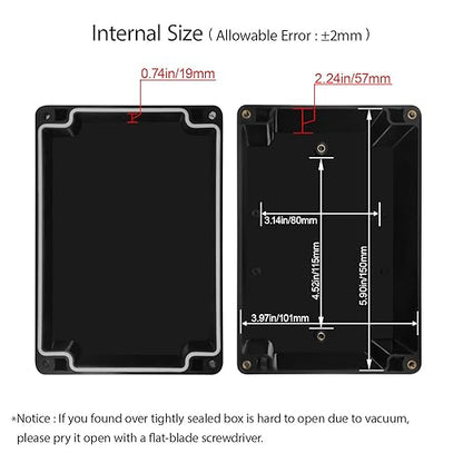 LeMotech Electrical Box ABS Plastic Project Box IP65 Waterproof Junction Box - Image 3
