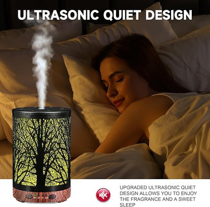 Oil Diffuser with Essential Oils Set, Aromatherapy Diffuser with 7 Color Lights - Image 5