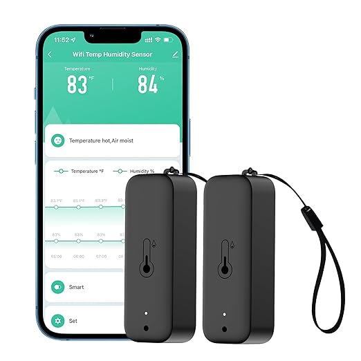 WiFi Thermometer Hygrometer: Smart Temperature Humidity Sensor by GaoducashforSmartLife