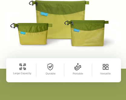 pack all Water-resistant Material Zipper Pouch, Mesh Zipper Bag - Image 6