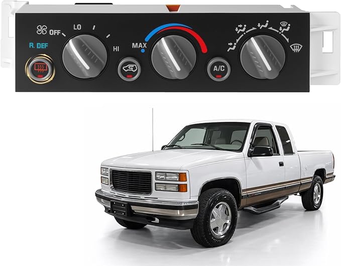 A/C Heater Control Panel with Rear Window Defogger by Unknown