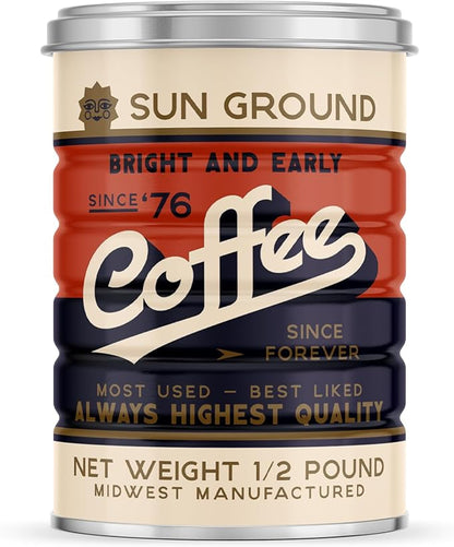 Retro Tin Can, Studio MPLS Designs, Collectable, Peel & Stick Valved End by Roastar