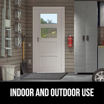 GORILLA GRIP 100% Waterproof All-Season WeatherMax Doormat US Designed Natural - Image 9