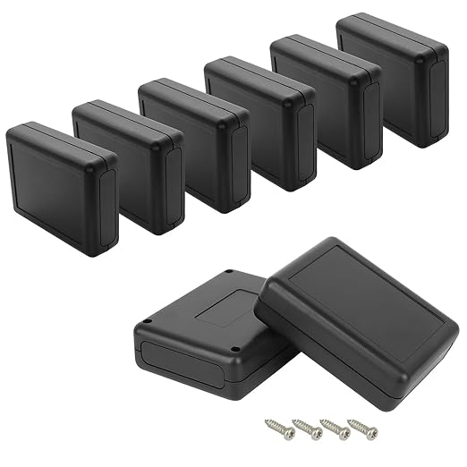 Project Box 8 Pieces Electrical Box Small Junction Box ABS Plastic Enclosure by HoHaing