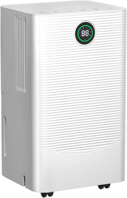 25 Pint Dehumidifier for Bedroom Bathroom Basement, 38dB Quiet, Precise by Electactic