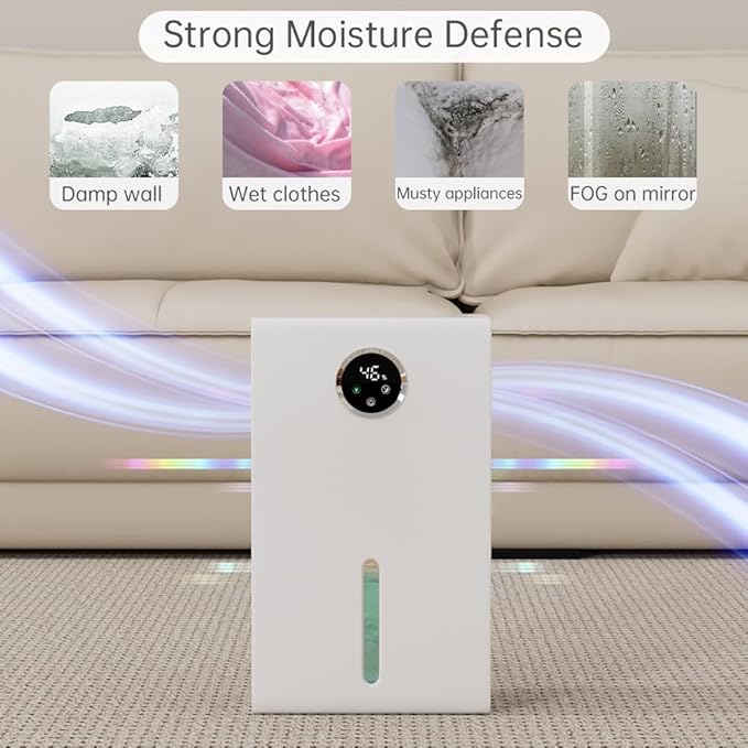 Dehumidifier for Home 1000 sq.ft 120 Ounce Energy Saving and Tank Quiet - Image 7