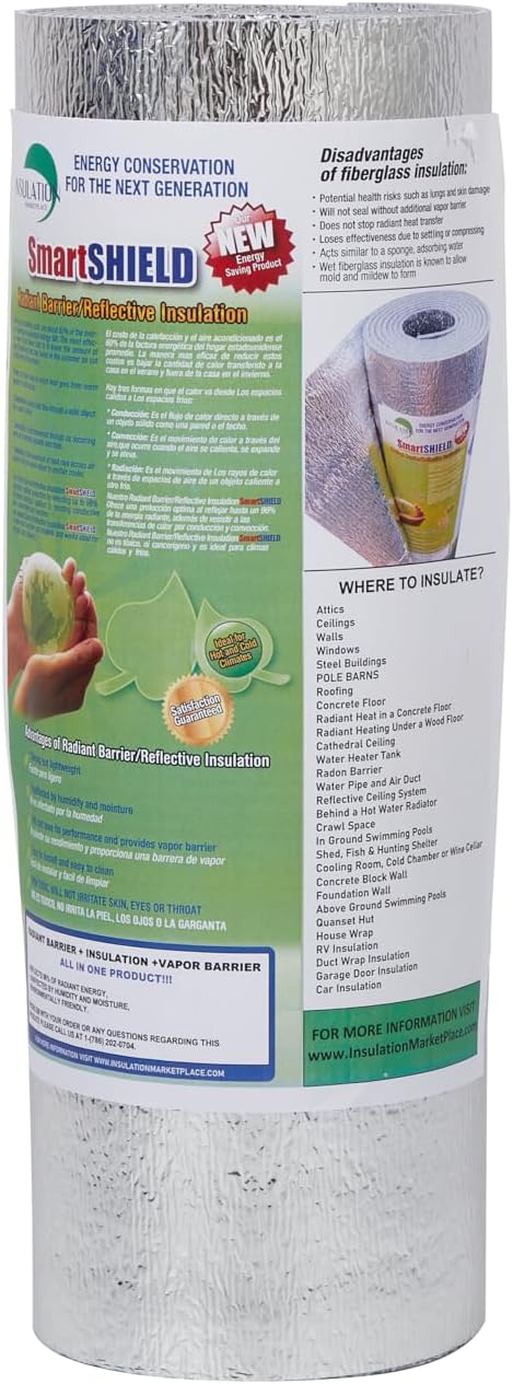 INSULATION MARKETPLACE SmartSHIELD -3mm 16inx10Ft ReflectiveINSULATION roll - Image 3