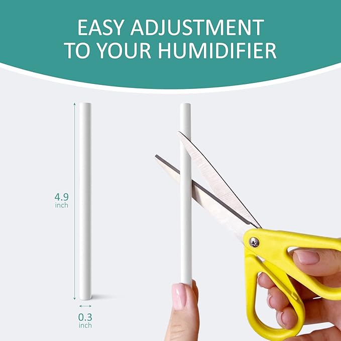 Humidifier Cotton Stick Filter Replacement, Portable Refill Sponges, Compatible - Image 2