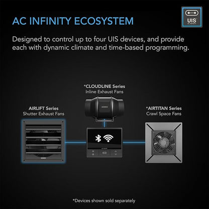 AC Infinity AIRLIFT T16, Shutter Exhaust Fan 16" - Image 5