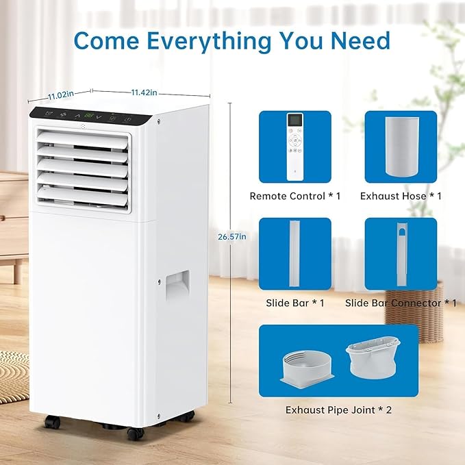 GarveeHome Portable Air Conditioner, Quiet 8000 BTU AC - Image 7