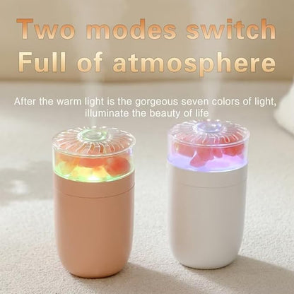 Himalayan Salt Lamp Ultrasonic Humidifier, Essential Oil Aromatherapy Diffuser - Image 3
