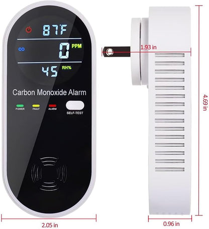 3-in-1 Carbon Monoxide Detectors Plug in Wall, Portable Carbon Monoxide Detector - Image 3