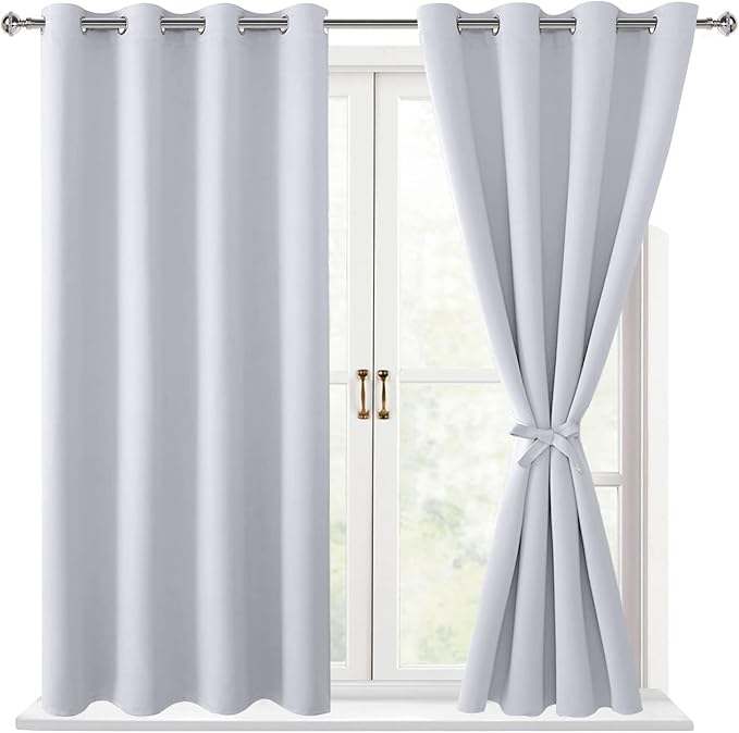 Hiasan Blackout Curtains for Bedroom, 52 x 54 Inches Long by Hiasan