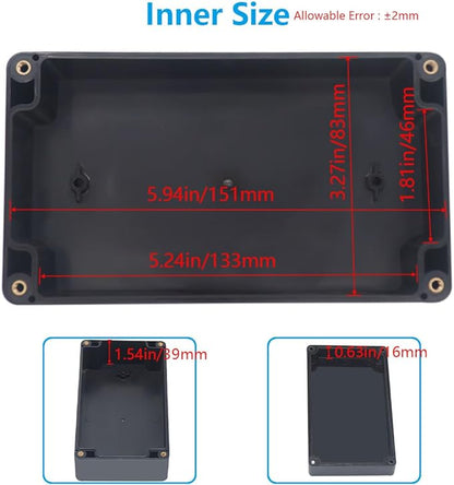 Project Box ABS Black Electrical Boxes IP67 Outdoor Waterproof Box Electronic - Image 5
