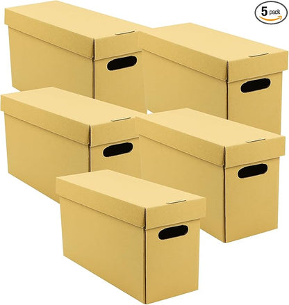 Lineco Archival Record Storage Cartons, Ready-To-Assemble Filing Boxes by Lineco