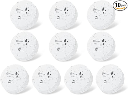 Geevon 10 Pack Water Leak Detectors, 100dB Water Sensor Alarms Flood Detector by GEEVON