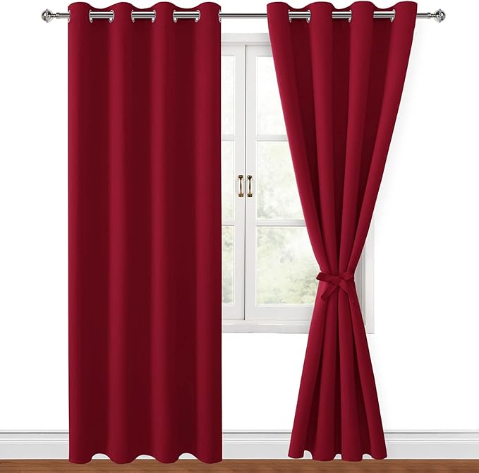 Hiasan Blackout Curtains for Bedroom, 52 x 96 Inches Long by Hiasan