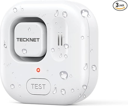 TECKNET Water Leak Detectors for Home, 120dB Water Sensor Alarm Leak Detector by Tecknet