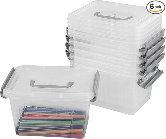 3 L Small Storage Bins, 6 Pack by Unknown