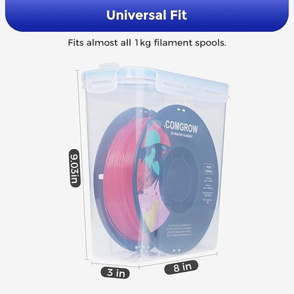 Comgrow 3D Printer Filament Storage Box, Portable Storage Box - Image 7