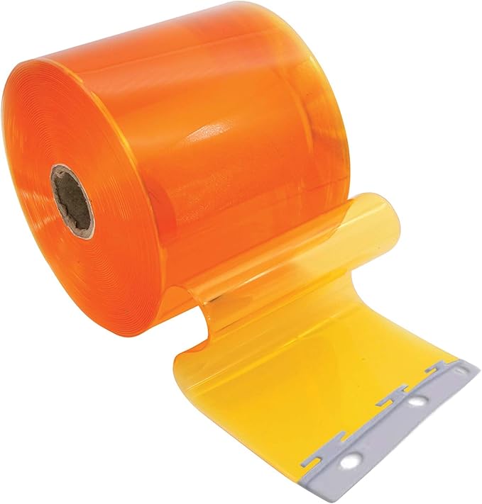 Yellow Kit PVC Smooth Plastic Strip Door Curtain 7x78.7 inch Standard Clear by Acepunch