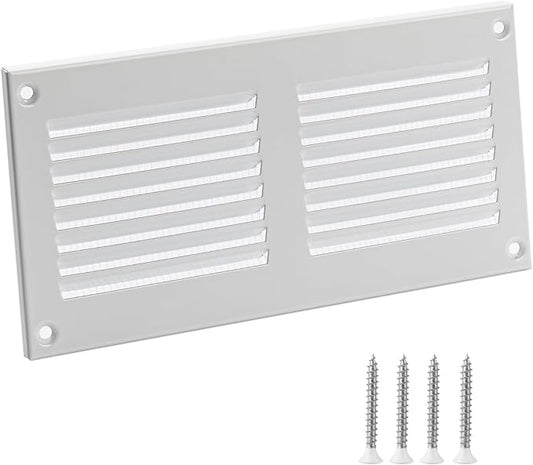 6x2 Vent Cover - White HVAC Return Air Grille by TURvent
