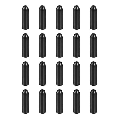 DMiotech 20 Pack 3/32" ID Black Screw Thread Protectors Rubber End Caps Bolt by DMiotech