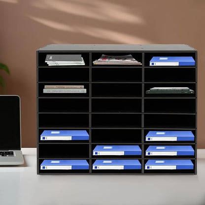 Literature Organizers 24/36Slots Mail Sorter Compartment Files Rack File - Image 7