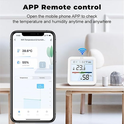 Zero Kelvin WiFi Smart Temperature & Humidity Sensor – App-Controlled - Image 7