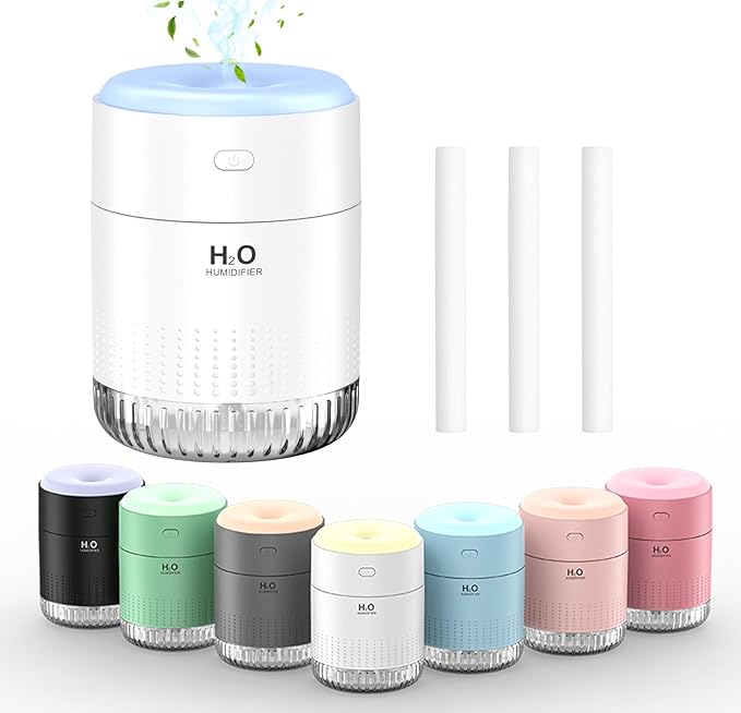 SZO Portable Mini Humidifier, 500ML USB Personal Cool Mist Humidifiers by SZOLLC