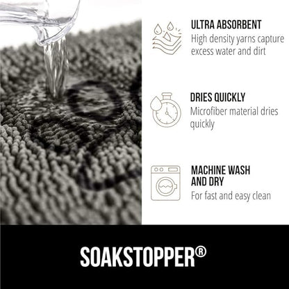 GORILLA GRIP SOAKSTOPPER Dog Door Mat, Machine Washable Rug Absorbent Doormat - Image 4