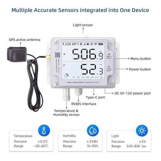 Ubibot Thermometer Hygrometer, Wireless Temperature Data Logger, Remote - Image 5