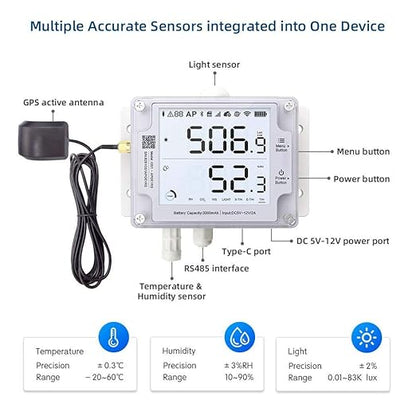 Ubibot Thermometer Hygrometer, Wireless Temperature Data Logger, Remote - Image 5