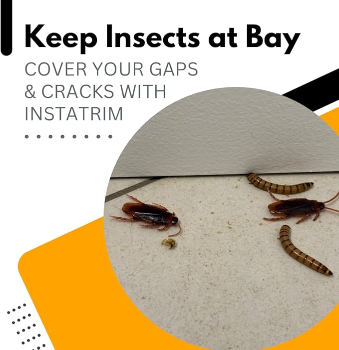 InstaTrim Bug Barrier Sealant for Gaps and Cracks, Self-Adhesive to Keep Out - Image 2